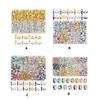 600/720/900Pcs Rhinestones Spacer 8mm Sparkling Rondelle Spacer Beads Flat Round Beads for Bracelets Jewelry Making