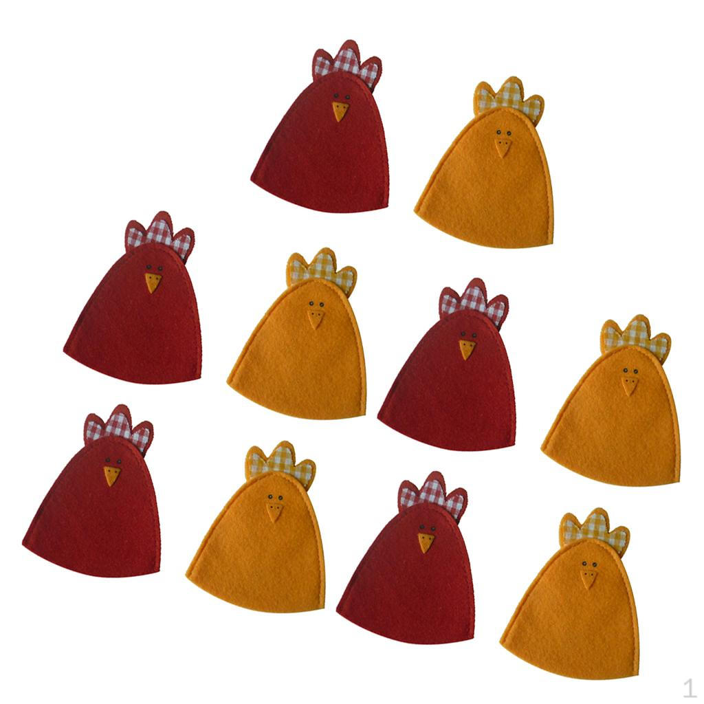 

10/set Cute Chick Designed Egg Covers Bags Easter Gifts Decoration