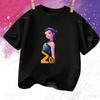 Camiseta Infantil Kpop Verão Caçadores de Demônios ZOEY Desenho Animado Menina Menino Camiseta Quente Estampa de Filme Fofa Baby Tee Roupa de Fã