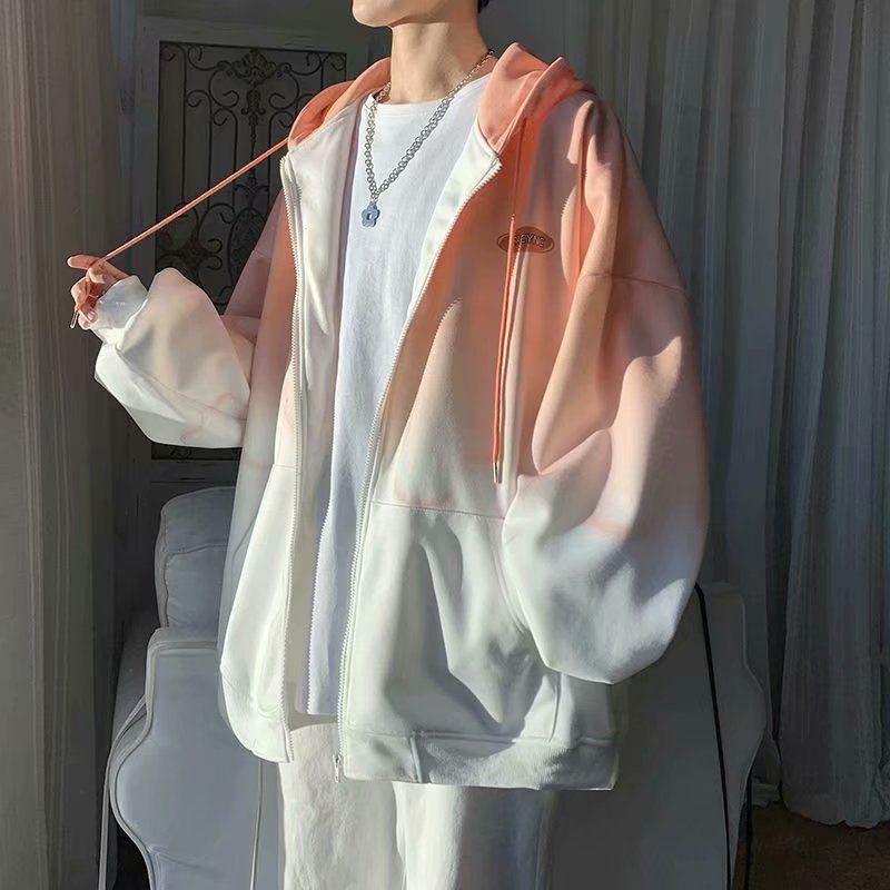 Men's Trendy Baseball Jacket - Spring & Fall, Youth Loose Fit, No Hood