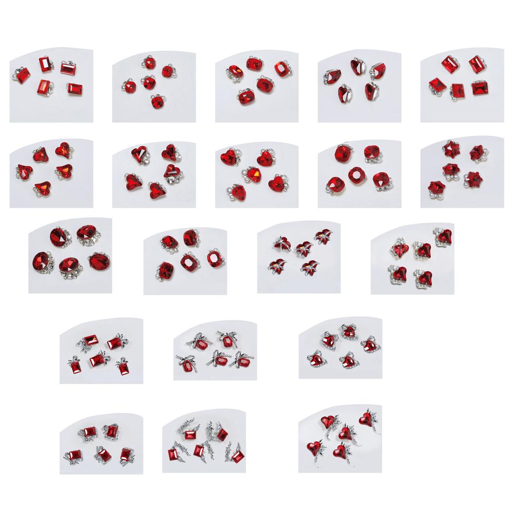 5 bucăți Nail Art Strass Decorație pentru manichiură DIY Adaugă modă unghiilor tale pentru femei și fete