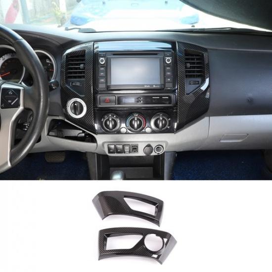 ABS Carbon Fiber Trim Cover Interior Accessories For Toyota Tacoma 2011-2015