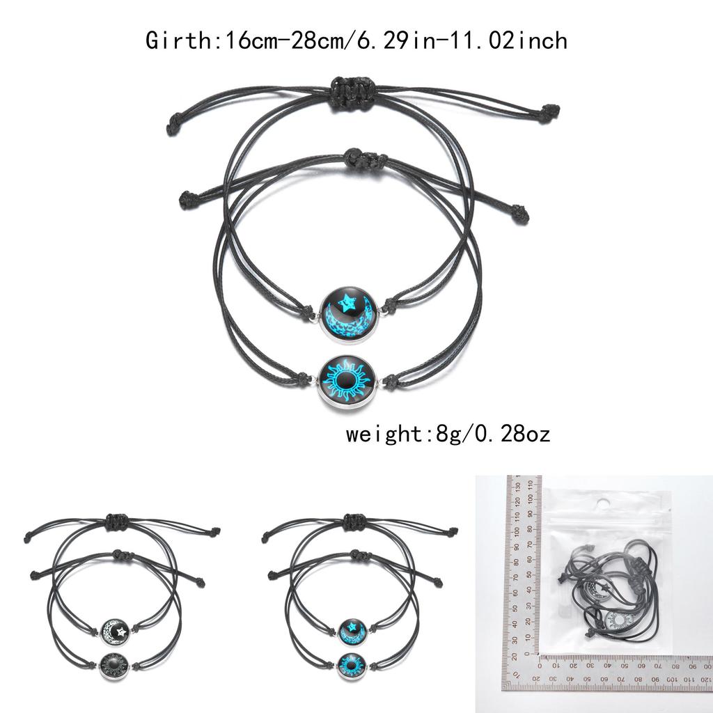 Moon And Sun Stone Beaded Bracelet With Electroplated Finish For Women Gift