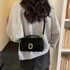 Borsa quadrata opaca da donna a spalla/sottobraccio