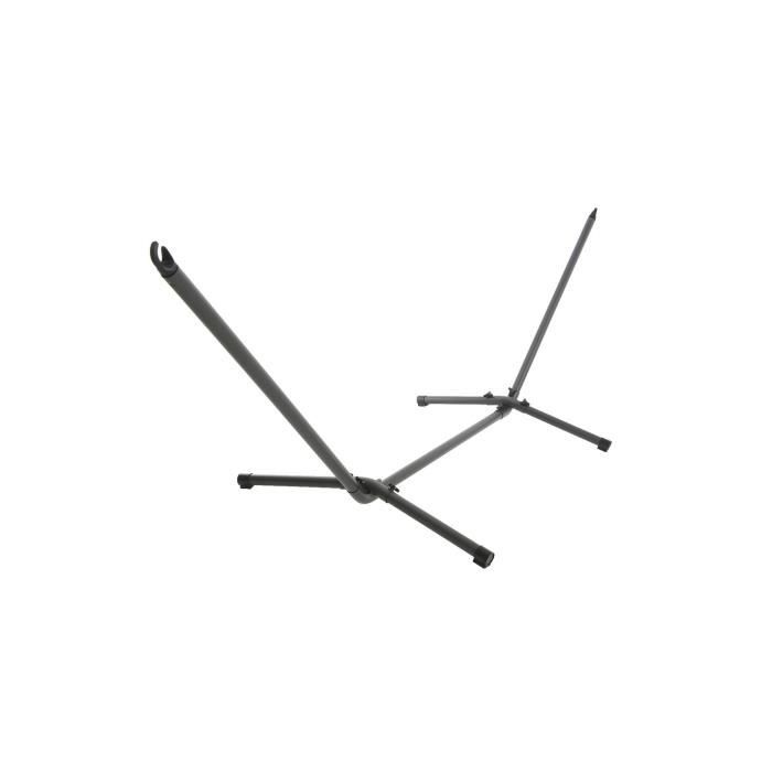Structure En Fer Pour Hamac D'extérieur GENERIQUE - 93x300x105cm - Couleur Anthracite