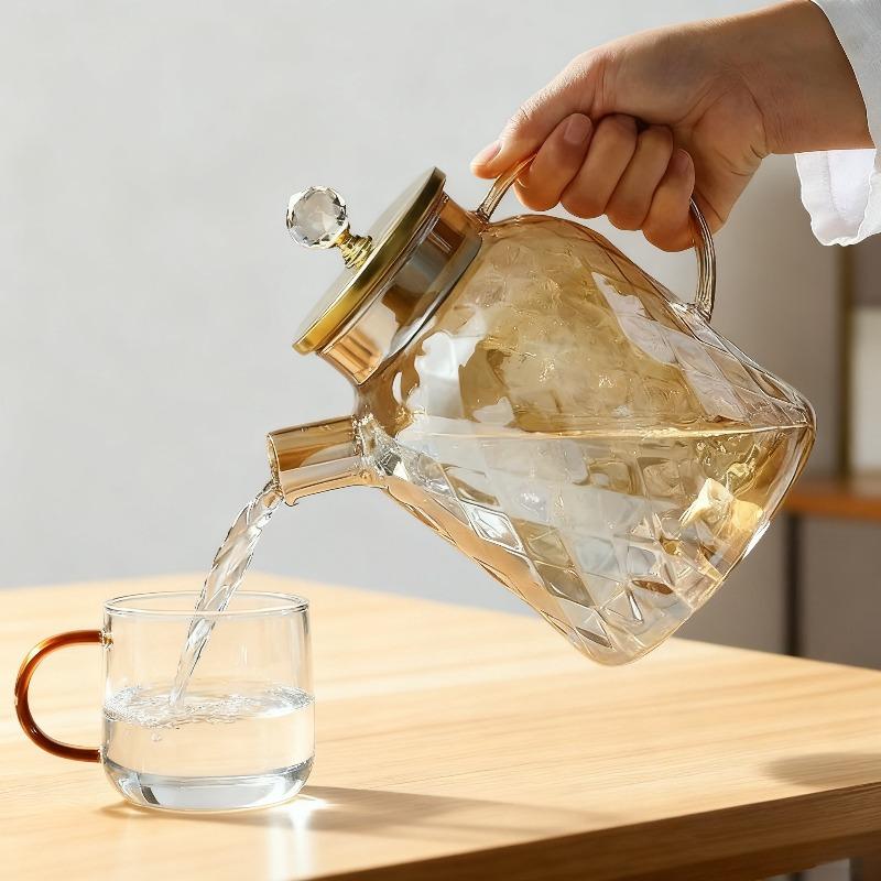 1/1.8L High borosilicate glass cold water jug beauty health teapot tea infuser chinese tea set samovar matcha tea set tea kit