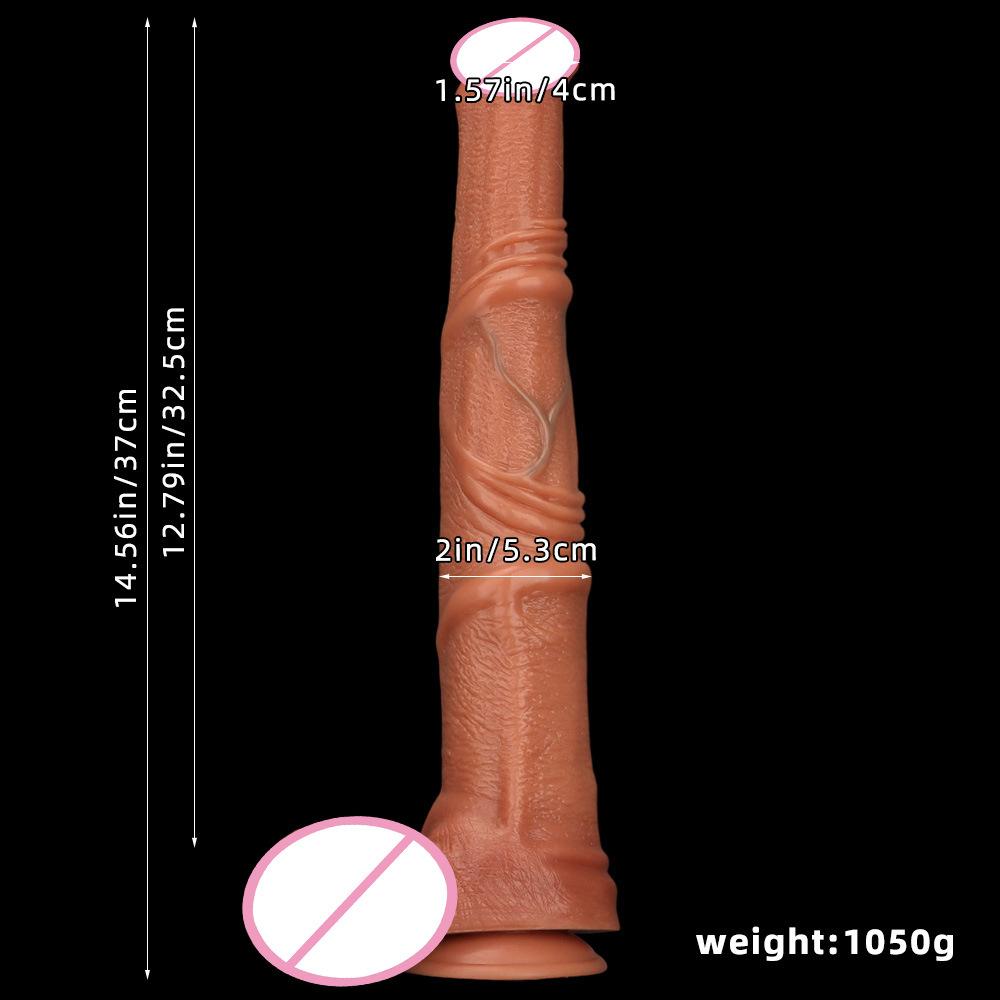 Extra Long Silicone Horse Hanging Penis for Men and Women Anal Plug Anal Plug for Masturbation Simulation Silicone Soft Penis