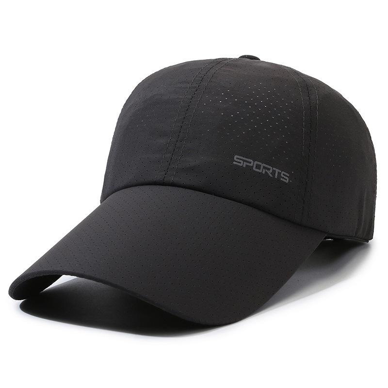 

Модная тонкая быстросохнущая кепка от солнца унисекс кепка для бега дышащая кепка козырек бейсболка с удлиненными полями Adjustable темно-серого