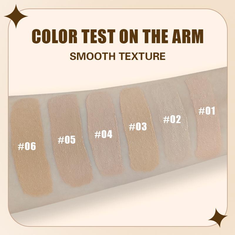 Bsimone 5Ml Full Coverage Liquid Foundation Concealer Covers Under Eye Dark Circles And Blemishes,Long-Lasting Waterproof