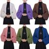 Loose Fit Women Cardigan Hollow Out Shawl Cardigan Scarf Style Bridal Neck Wrap  Elegant Style