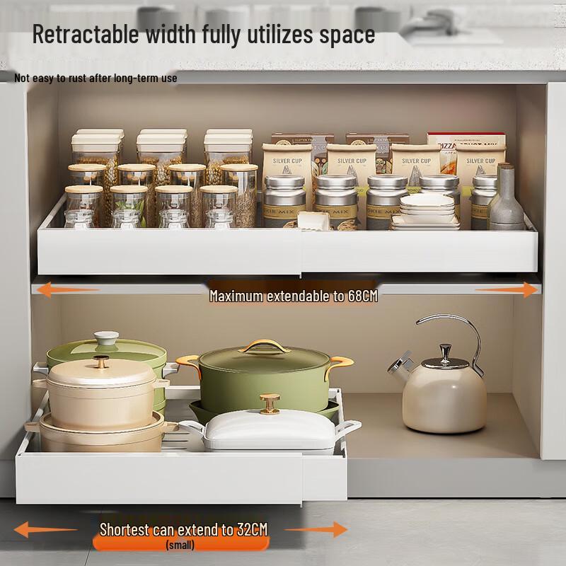 Miflame Pull-Out Cabinet Organizer Shelf