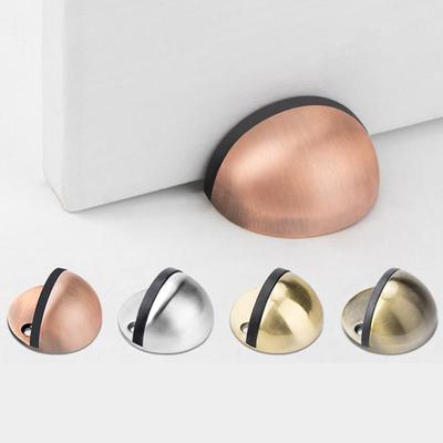 Rubber Door Stopper Non Punching Sticker Hidden Door Holder Catch Floor Stops Hardware