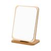 Simple Wooden Vanity Mirror Single Sided Folding Design Makeup Mirror Rotating HD Cosmetic Mirror Design Perfect for Home
