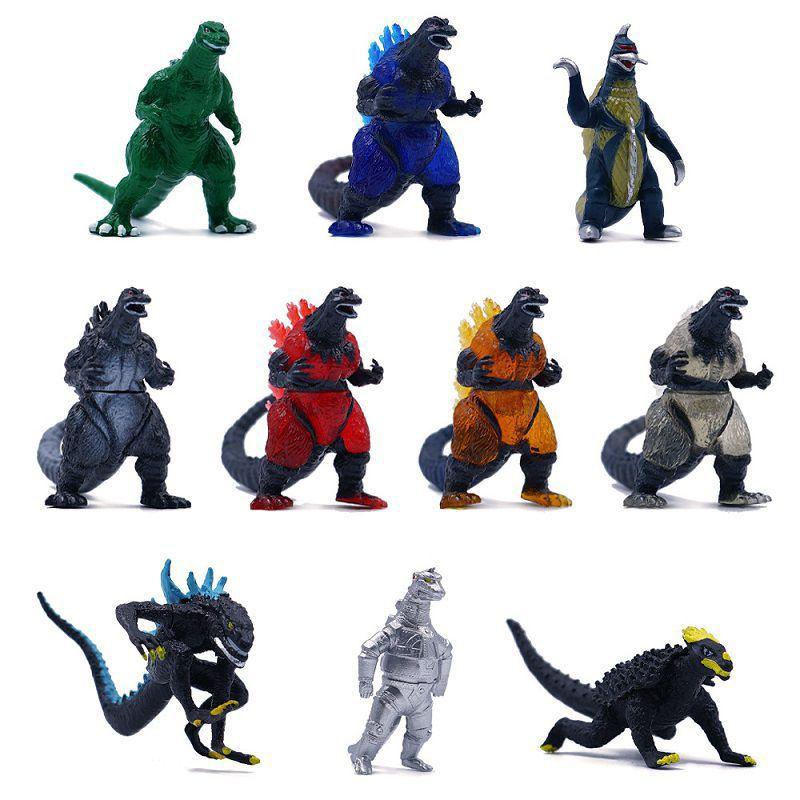 Exquisite Godzilla King Of The Monster Shin Mechagodzilla 10pcs Toy Figures Set For Collectors
