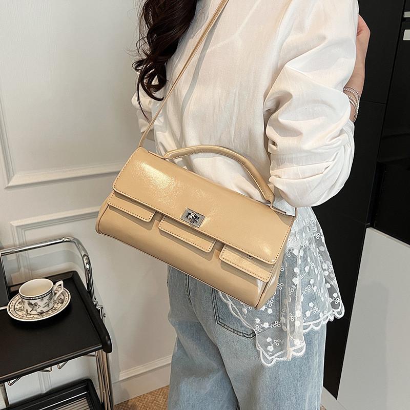 Fashionable Women Single Shoulder Crossbody Bag Solid Color Handbag Gift Casual