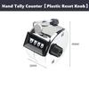 4-Digital Hand Tally Counter Counting Golf Clicker Training Counter 4 Digit Number Hand Held Tally Counter Mini Mechani 1