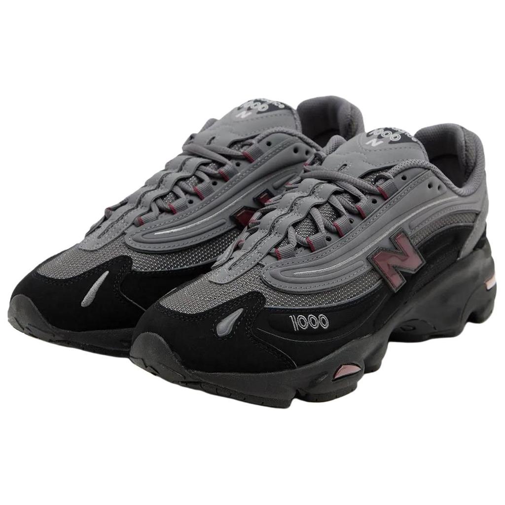 New Balance JD Sports X  NB 1000 Classic Comfortable Running Shoes Unisex Sneaker Gray Black M1000JBR
