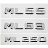 3D ABS Car Rear Trunk Sticker Tail Letter Badge Emblem for Mercedes Benz Style ML55 ML63 ML250 ML300 ML320 ML350 ML400 ML430