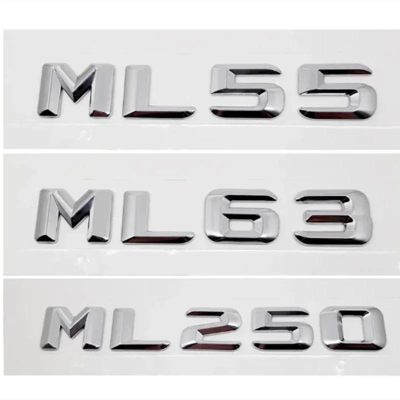 3D ABS Car Rear Trunk Sticker Tail Letter Badge Emblem for Mercedes Benz Style ML55 ML63 ML250 ML300 ML320 ML350 ML400 ML430