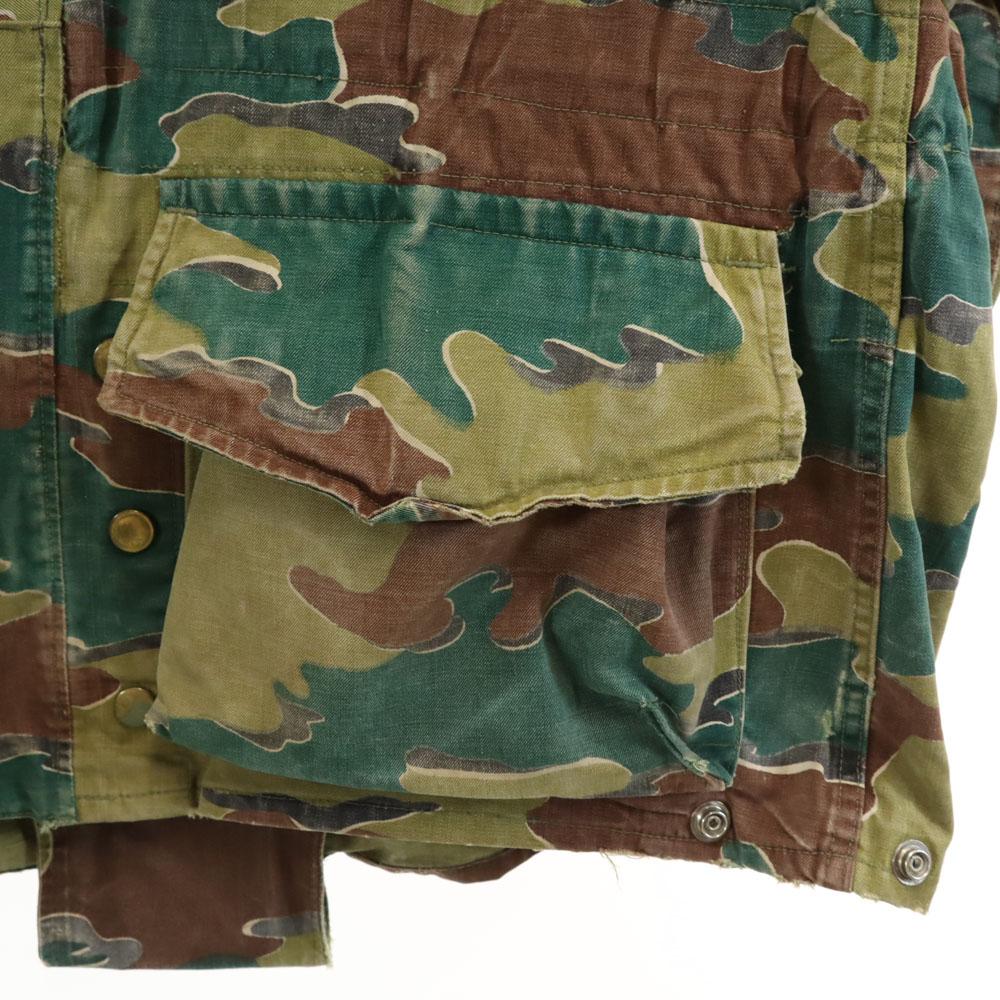 Belgium Army 50s Vintage Denison Smog Camouflage Pattern Denison Smock Jacket Men's Used