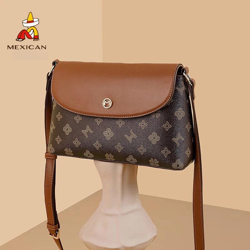 MEXICAN Crossbody Bag, Women's Handbag, Shoulder Bag, Brown