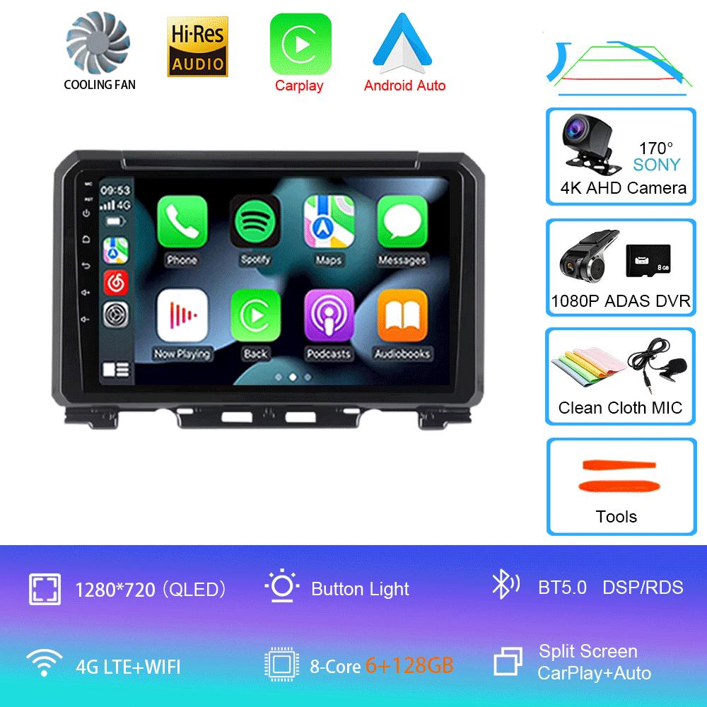Android 14 For Suzuki Jimny 2018 2019 2020 Car Radio Multimedia Video Player Navigation GPS 5G WIFI DSP Carplay Auto 360 Camera