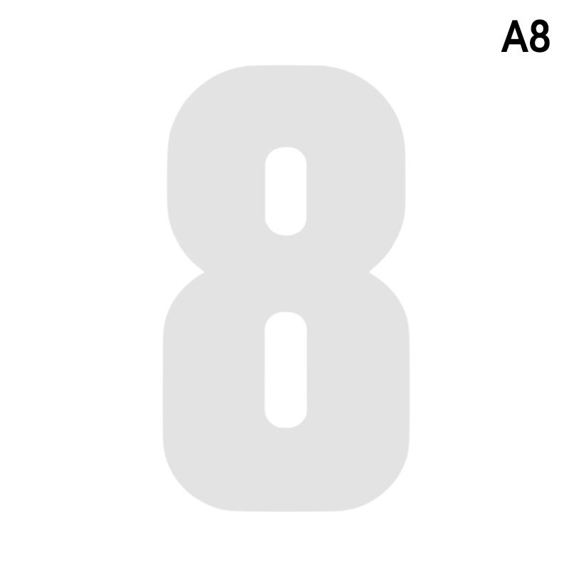 Reflective Trash Can Labels Wheelie Bin Number Sticker Self-Adhesive Weatherproof Outdoor Mailbox House Numbers Decal