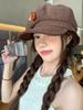 Instagram influencer beret women's summer thin British retro black design, niche and eye-catching small bud hat