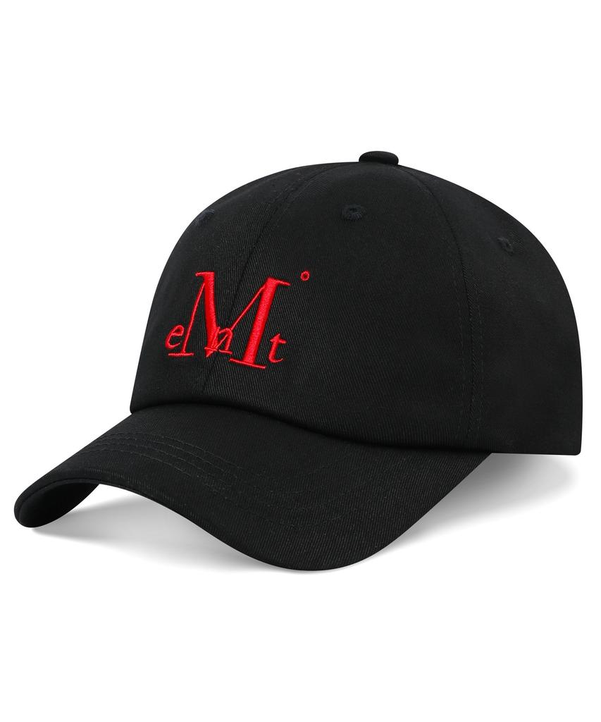 Mucent Signature Ball Cap (Black (Red Logo))