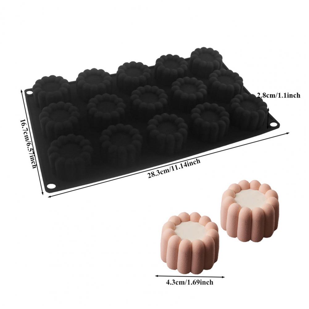 Silicone Baking Mold Silicone Mold for Baking Freezing Flexible Silicone Cake Molds for Baking Square Heart-shaped Desserts