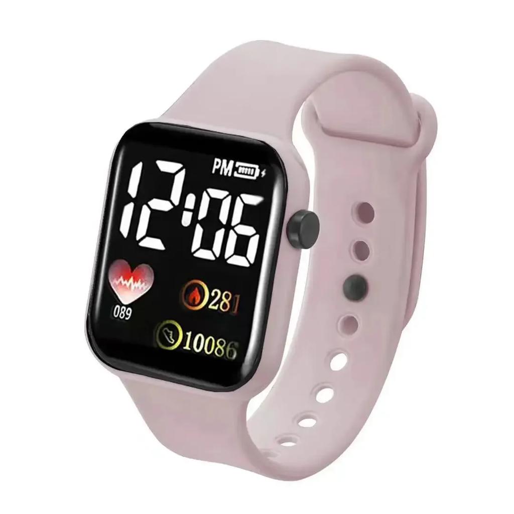 Led Digital Display Waterproof Electronic Watch Smart Watch Sport Fitness Led Digital Display Children Watch Children Universal
