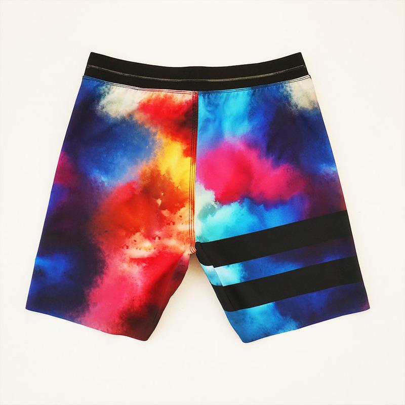 New Waterproof Board Shorts Laser Lightweight Men's Boardshorts Spandex High Stretch Bermuda Brand Swim Trunks