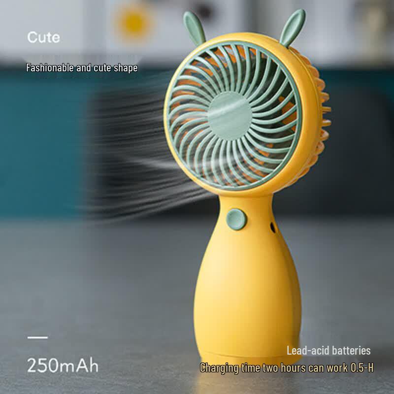 Portable USB Rechargeable Mini Handheld Fan CN plug (adapter included)