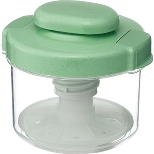 Risu Instant Pickle Container, Round, Green, 840ml, Hi-Pet, Recipe Included, Made In Japan, R-10
