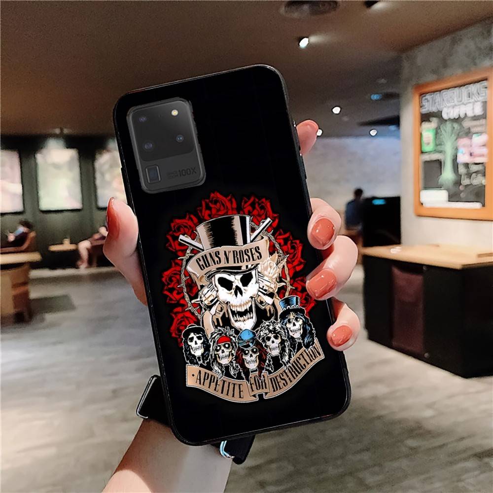 GUNS N ROSES Phone Case For Samsung S 24 fe 25 Ultra plus 20 lite 21 30 22 23 24 22 Ultra 5G Fundas