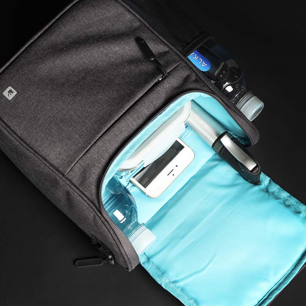 Rhinowalk Bicycle Front Bag, Handlebar Bag, Frame Bag, and Side Bag (Gray)