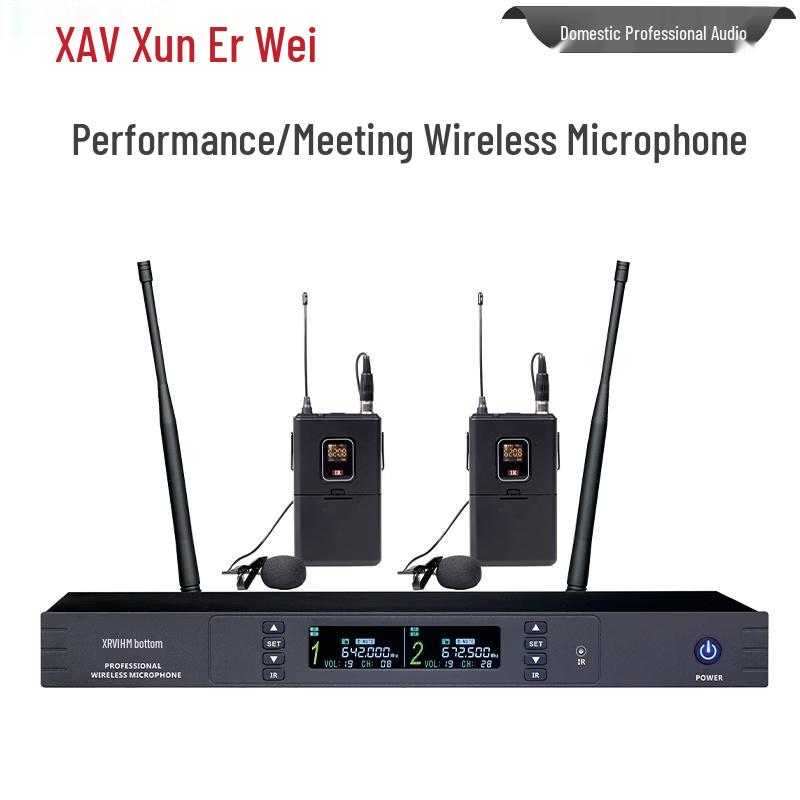 Xun Er Wei ZJL-912L Professional Dual Wireless Microphone System (CN version)