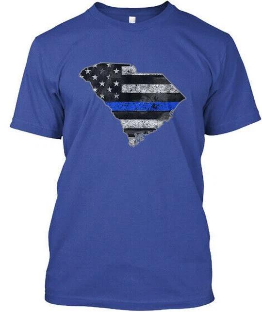 South Carolina Thin Blue Line T shirt Made in the USA Size S to 5XL M
