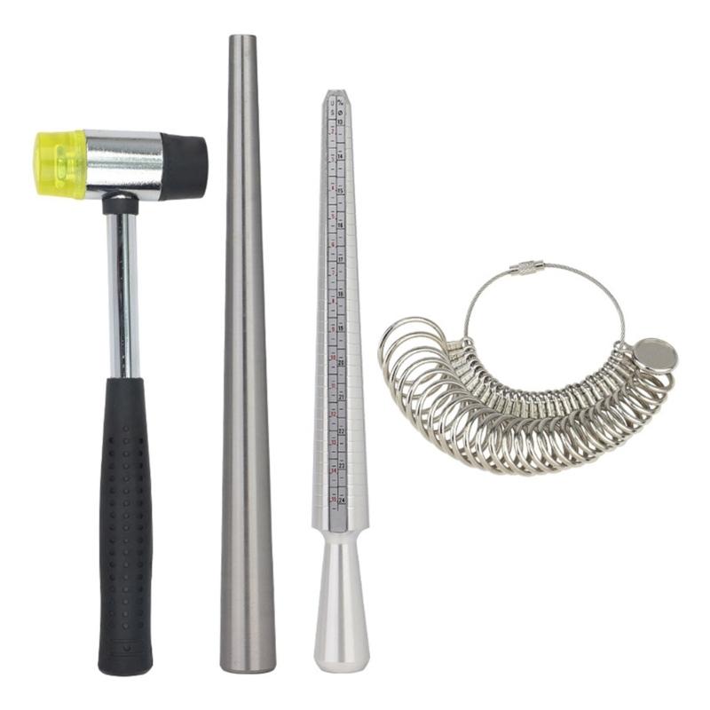 

Sturdy Metal Rings Sizer Tool for Accurate Jewelry Sizing and Finger Measurement 1