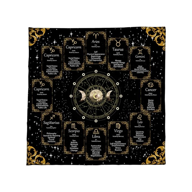 Velvets Oracles Cloth Durables Texture Mysterious Symbols Easy Maintain For Ritual Use