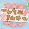 8Pcs Animals Cookie Mold Set Cartoon Cookie Stamp Fondant Cake Decoration Tools 3D Hand Pressure Plastic