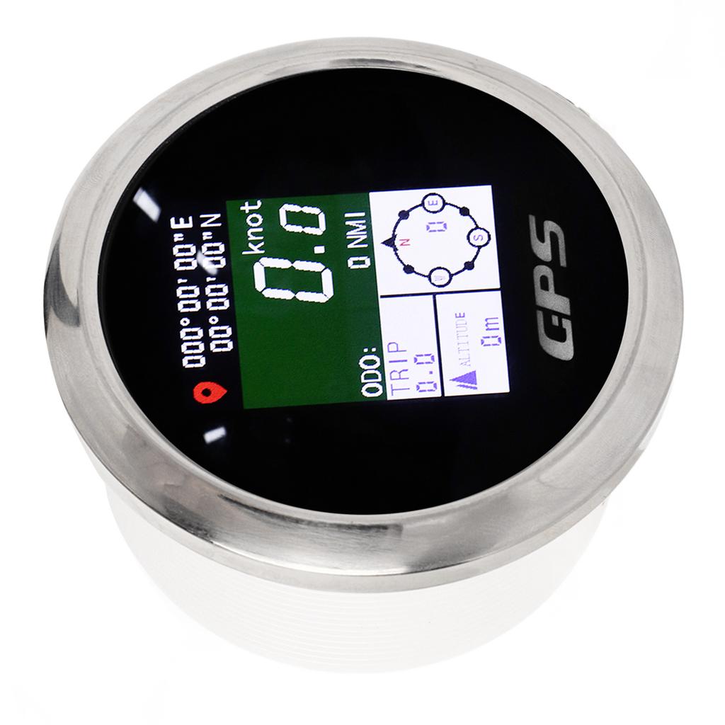 85mm GPS Speedometer 9‑32V TFT Screen Digital Display Speed Gauge Universal for Yacht RV Motorcycle
