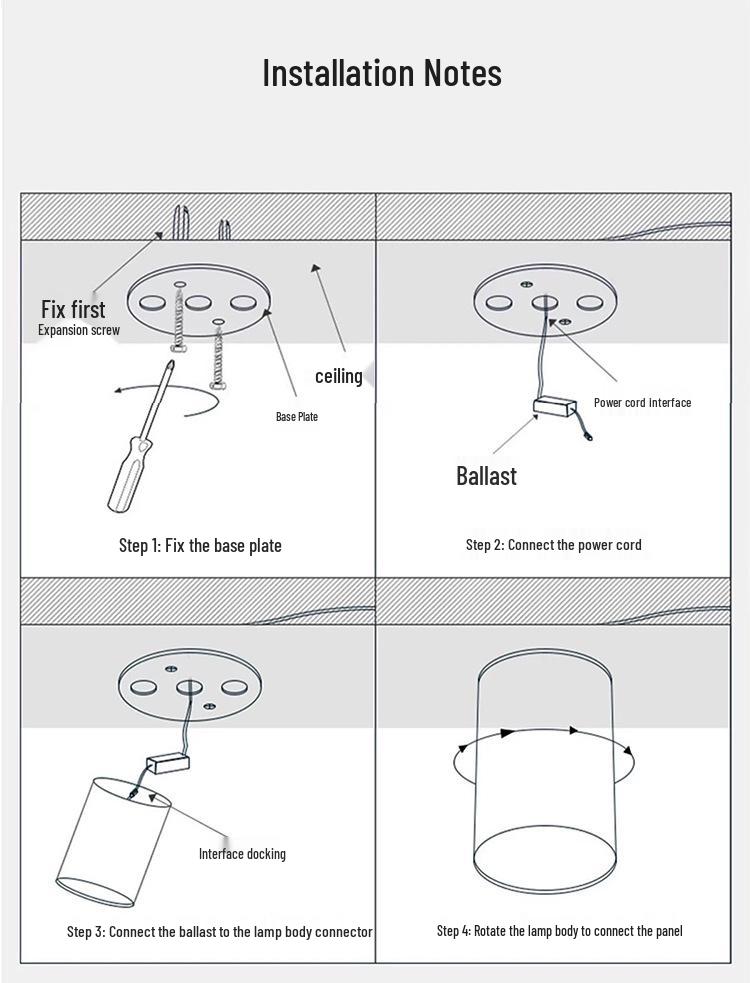 Waterproof LED Surface-Mounted Ceiling Spotlight for Indoor & Outdoor Use