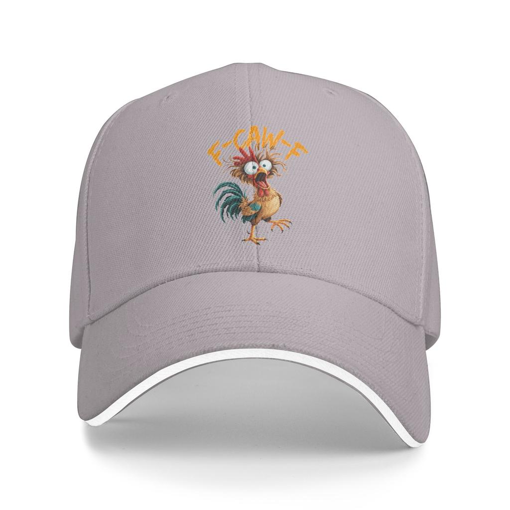 F Caw F Rooster Funny Bird Chicken Whisperer Fawk Meme Casual Baseball Cap Outdoor Trucker Hat Summer Trendy Baseball Caps