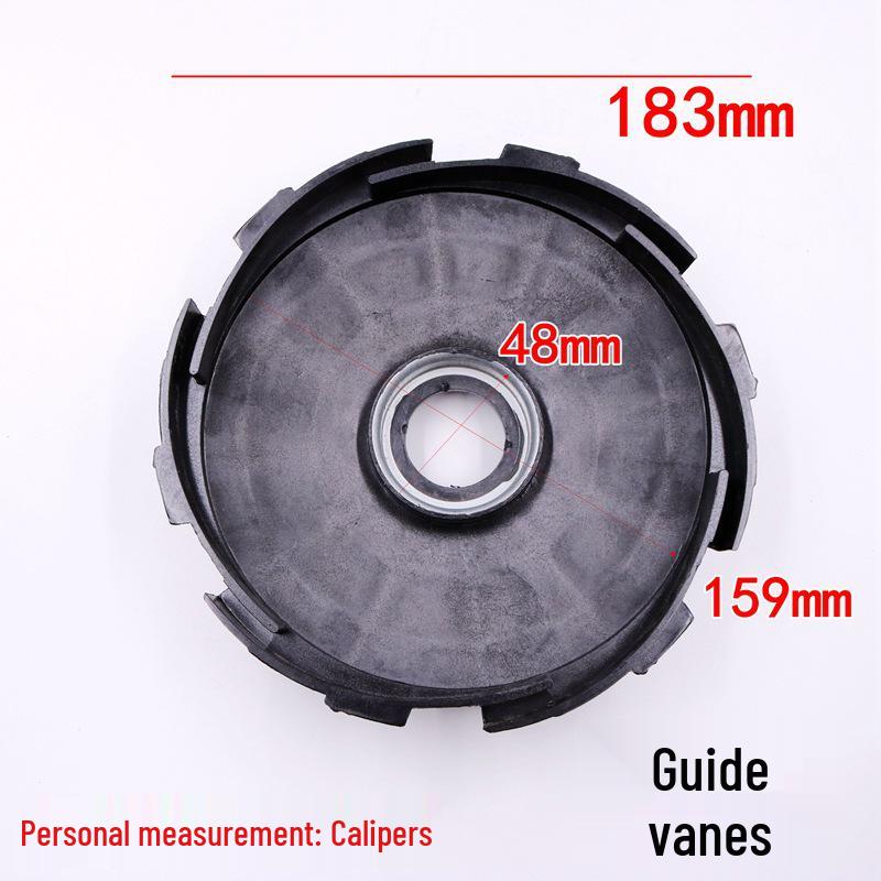 183 mm Förtjockad Plast Vattenpump Impeller & Styrstång Set