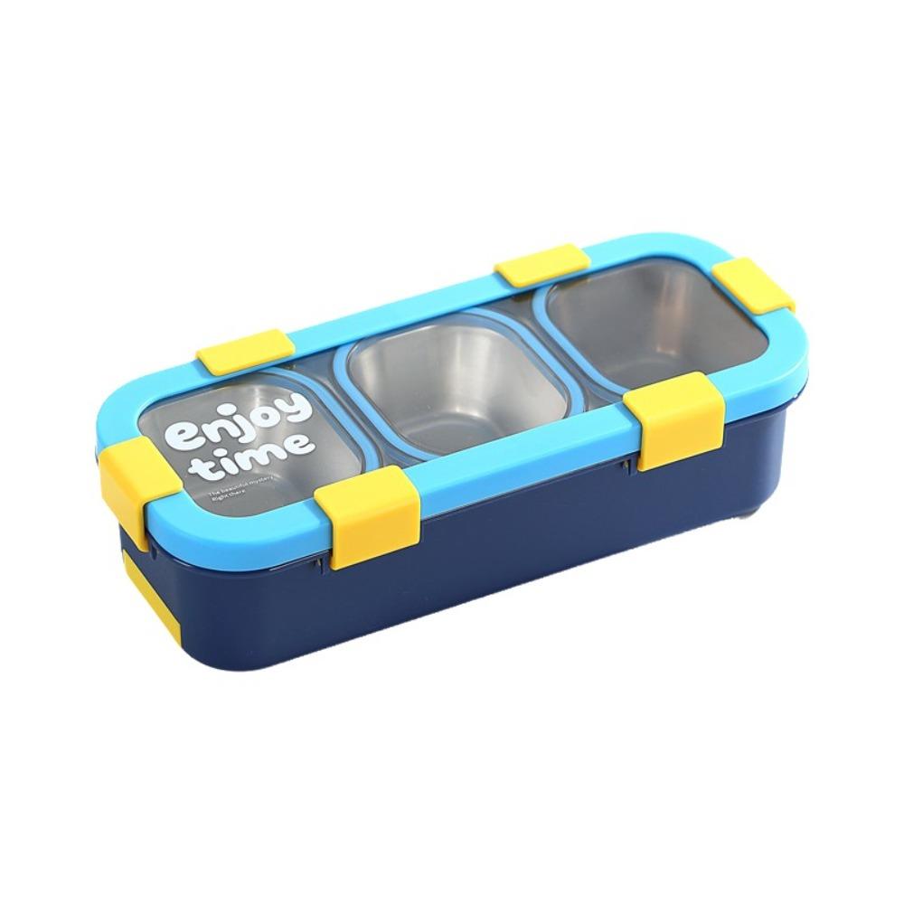 Eco Friendly Stainless Steel Lunch Box Removable Divided Lunch Box Travel Food Tray  Picnic