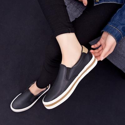 Frühling neue vielseitige Slipper neue Paar faule Fuß weiße Schuhe ein Pedal Student Freizeitschuhe