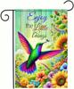 Hello Spring Garden Ag Double Sided 12 X 18 Hummingbird Ower Garden Ag Outdoor Decor IIE DDI GGX