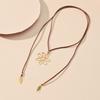 Gold Silver Color Dragonflies Flower Heart Star Pendant Necklace Long Rope Statement Necklace Jewelry Gift for Women