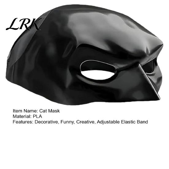 Three Dimensional Cat Mask Bat Mask, Funny Helmet, Hat Cosplay Costume, Adjustable Pet for Elastic Halloween Party Photo Props, Lightweight